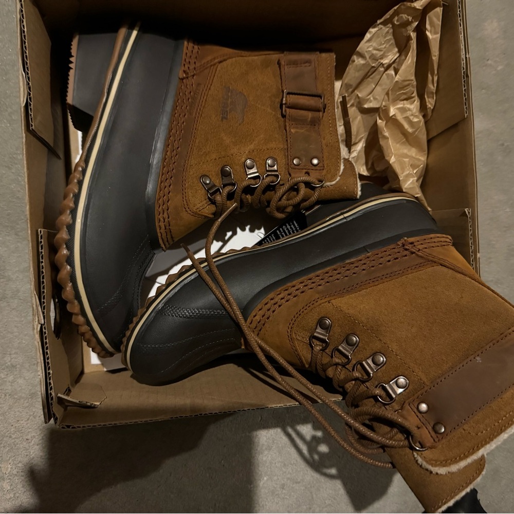 Sorel Brown and Black Winter Boots